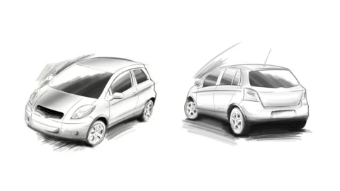 Ulf Ricken Kommunikation & Design - Illustration - Car