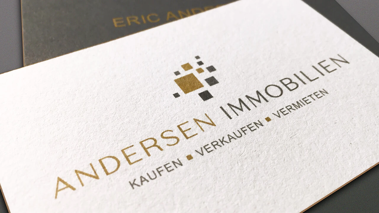 Ulf Ricken Kommunikation & Design - Business Card - Andersen Immobilien