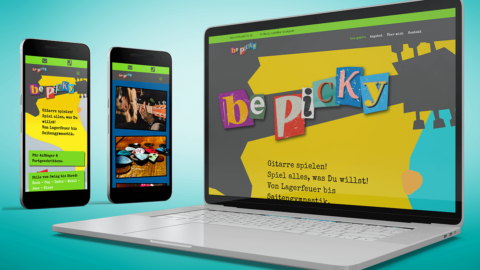 Ulf Ricken Kommunikation & Design - Webdesign - Be Picky Gitarrenschule
