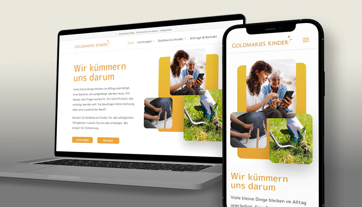 Ulf Ricken Kommunikation & Design - Webdesign Ulf Ricken Kommunikation & Design - Responsives Webdesign für www.goldmaries-kinder.de
